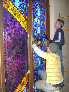 Religious Stained Glass Installation